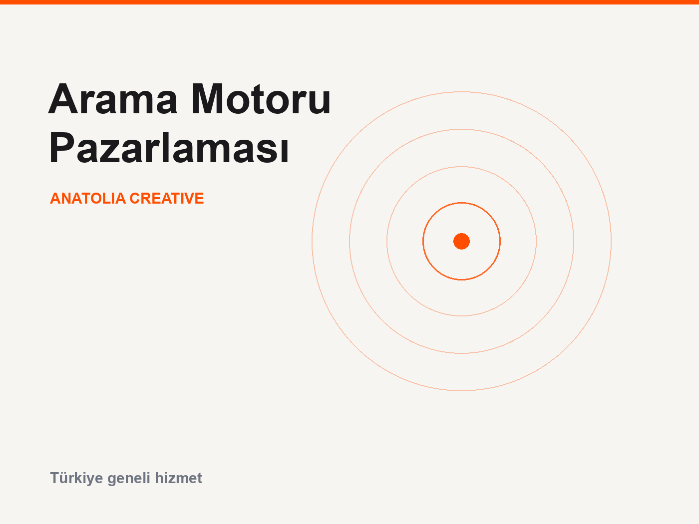 Arama motoru pazarlaması kategorisini temsil eden halka deseni