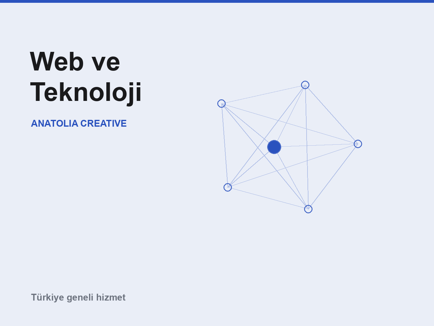 Web ve teknoloji kategorisini temsil eden bağlantı ağı deseni